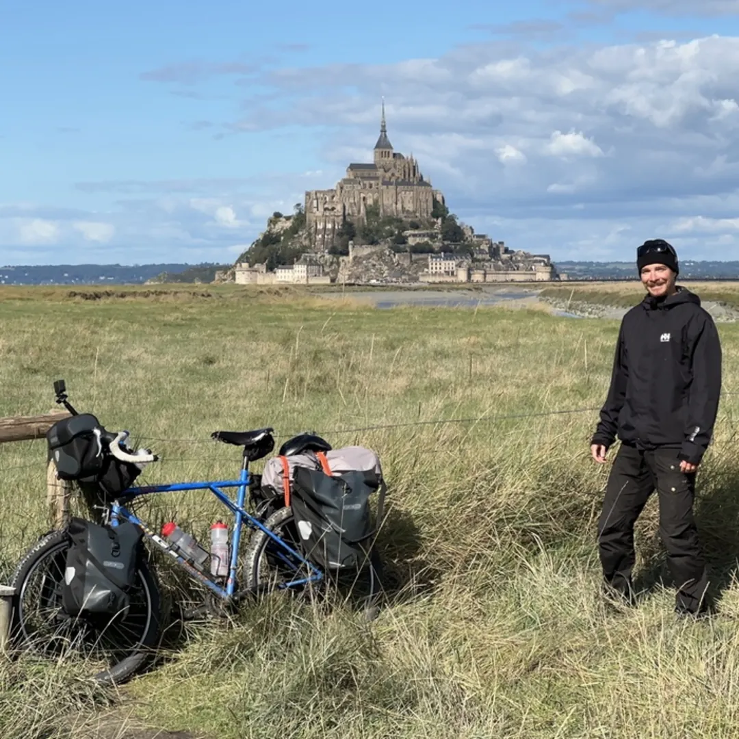 Bray after a bike tour crossing France.